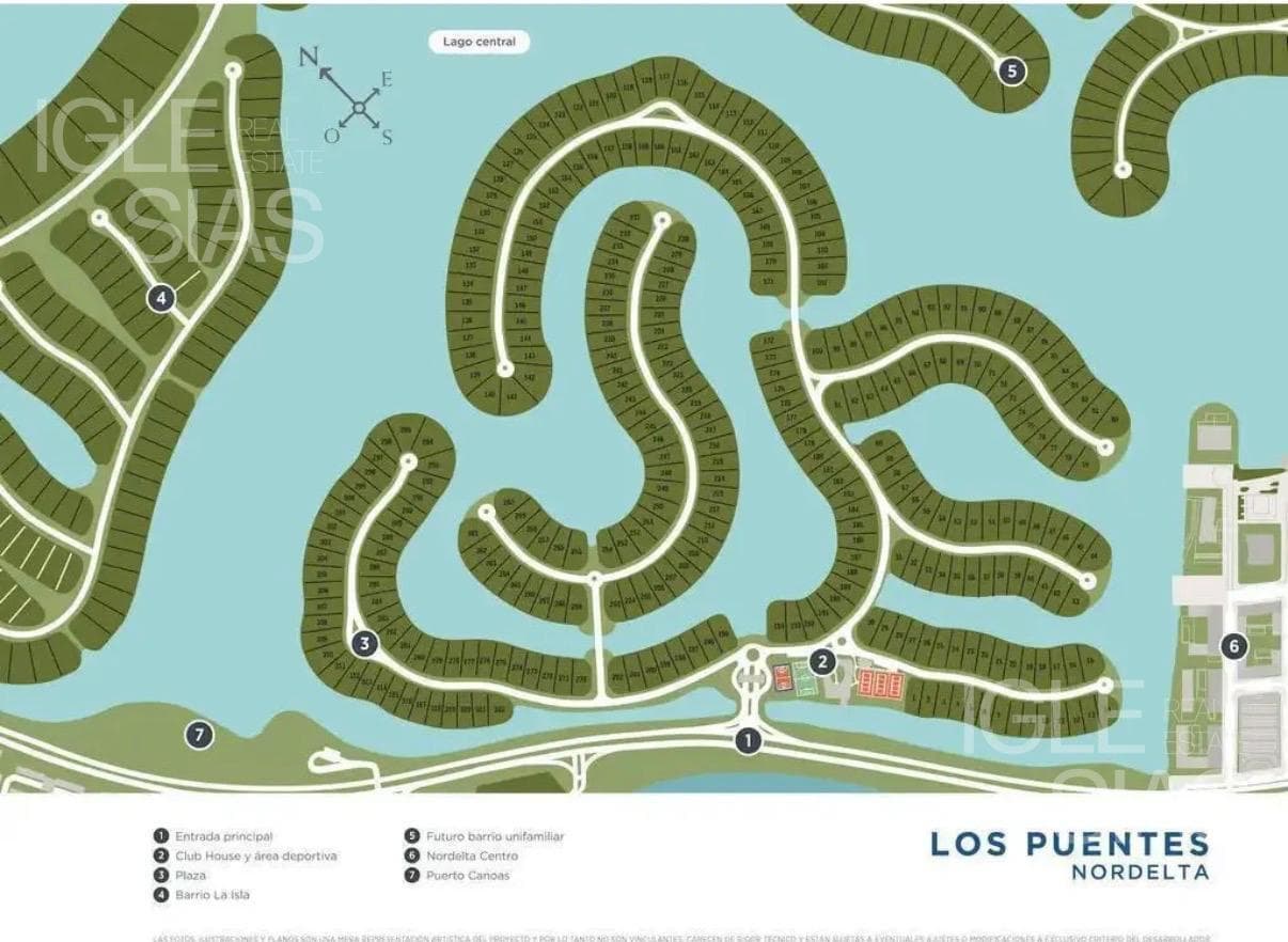 Lote al lago en Los Puentes, Nordelta — foto 3